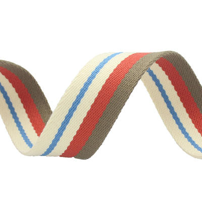 Customizable twill pattern flower yarn polyester&cotton webbing tape