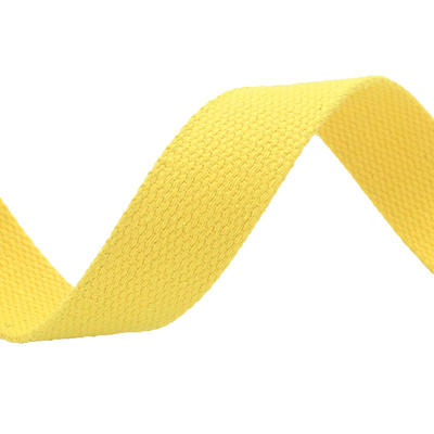 Customizable plain pattern solid color narrow polyester&cotton webbing tape